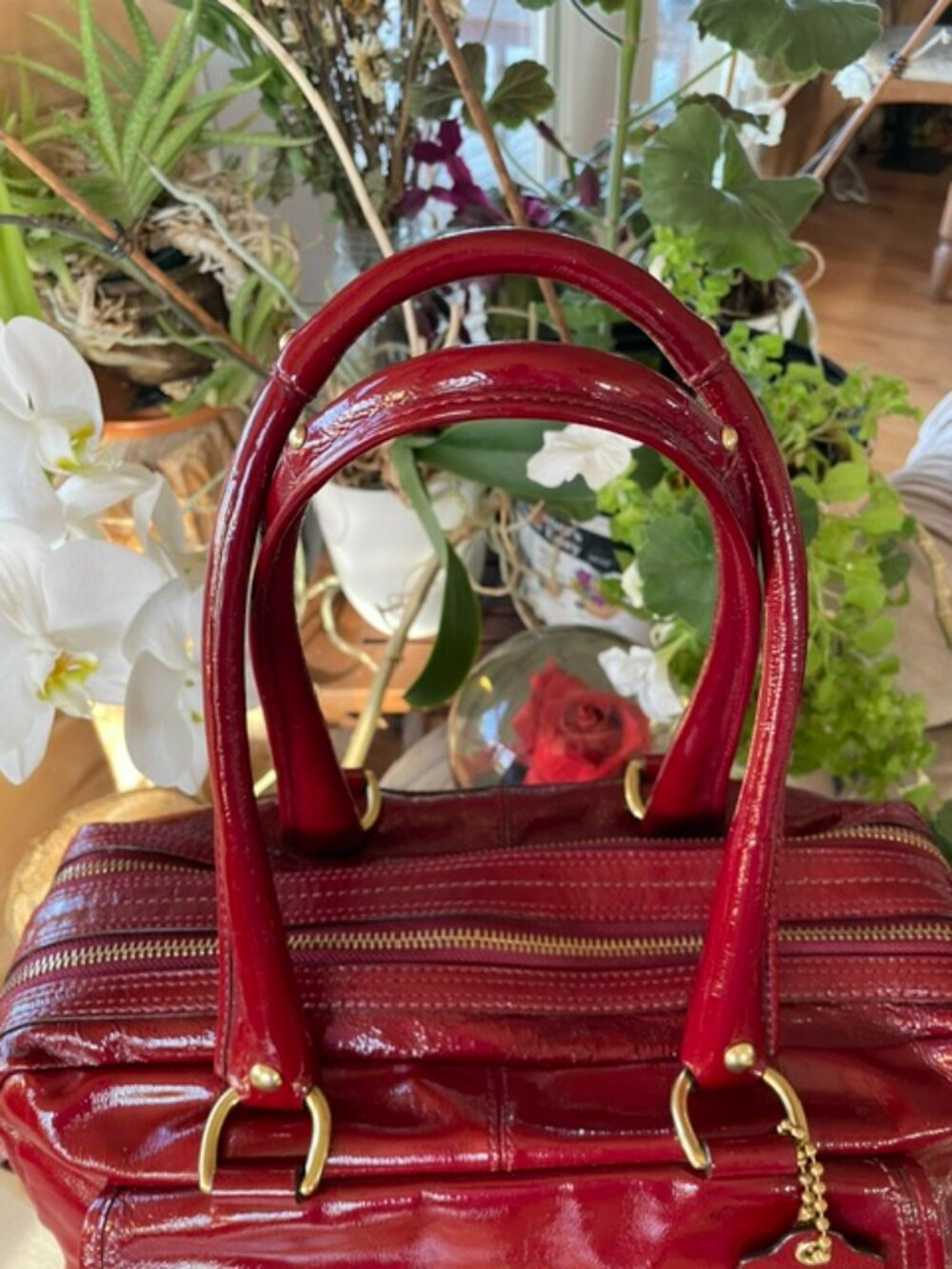 Coach Legacy Bleecker Street Peyton satchel bag (Limited Edition) Red- Bleeker - Picture 3 of 15